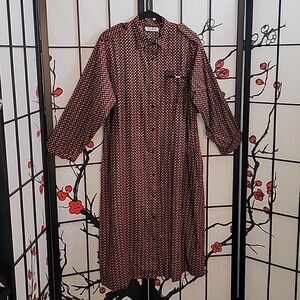 Vintage 70's Peggy Barker Multi Colored Dress